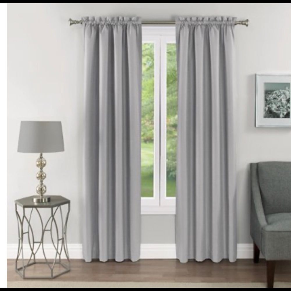 ONE panel Gray Eclipse Blackout curtain 84” NWOT